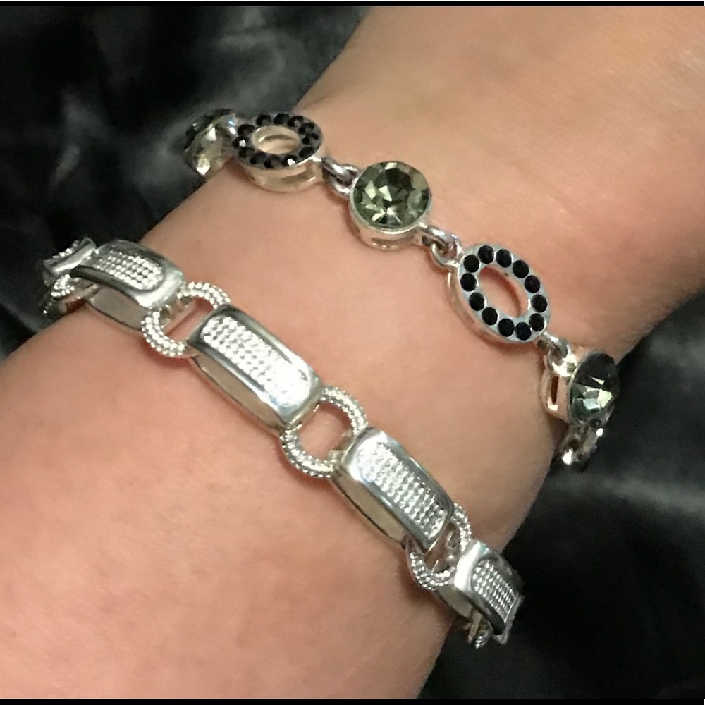 BUNDLE of 2 Silvertone Bracelets